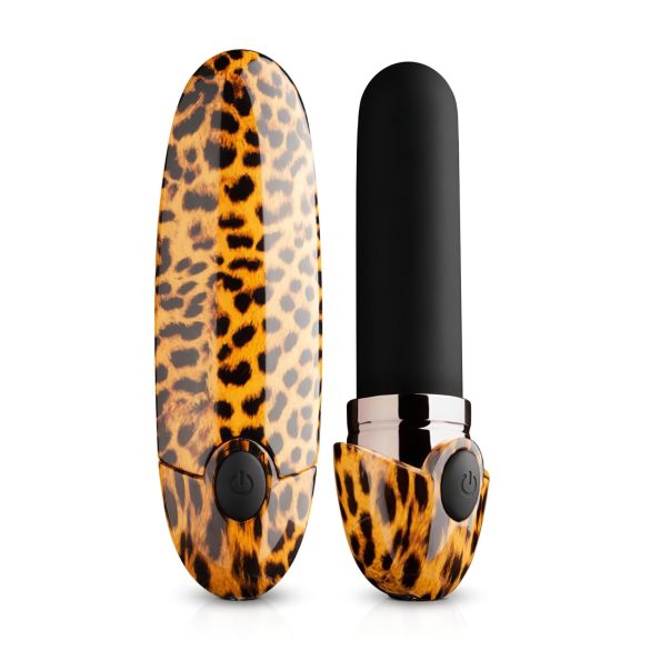 Panthra Asha - USB ruž vibrator (leopard-crni)
