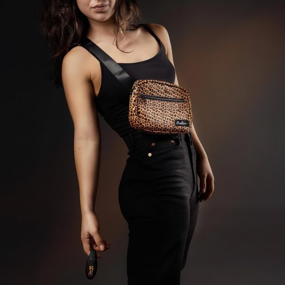 Panthra Zuna - vibrator za parove na punjenje - vodootporan - leopard/crna