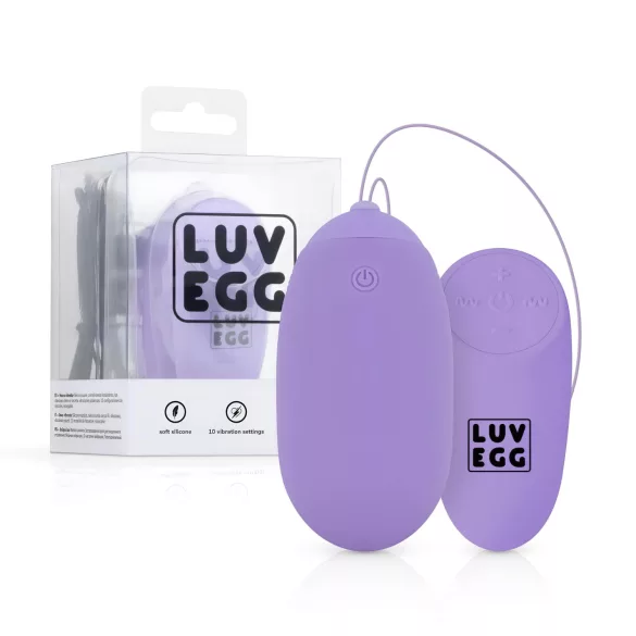 LUV EGG XL - Vibracijsko jaje na daljinsko upravljanje - punjivo - ljubičasto