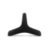 Easytoys Desire Ring - fleksibilni prsten za penis i testise - crni