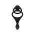 Easytoys Pleasure Ring - fleksibilni prsten za penis i testise (crni)