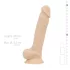 Real Fantasy Ashton - realistični dildo s testisima - 20,5 cm - natur