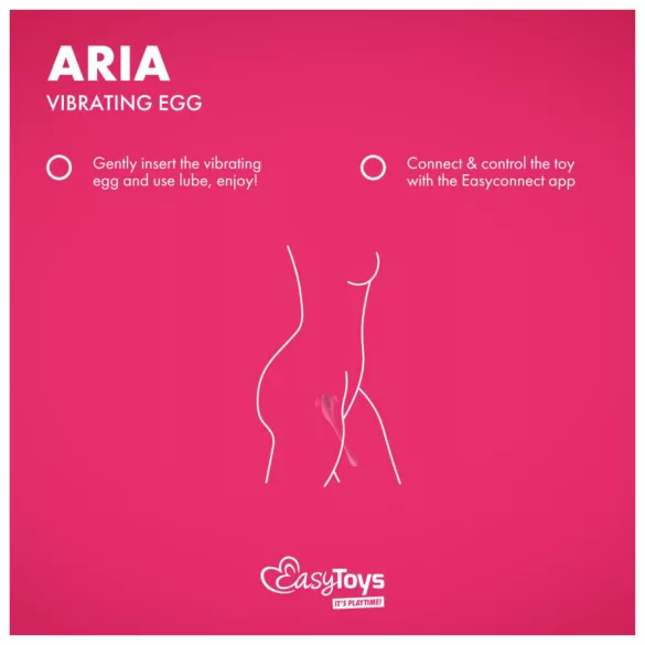 EasyConnect - vibracijsko jaje s pametnom kontrolom - ružičasto