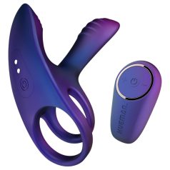   Hueman Infinity Ignite - vibrirajući prsten za penis i testise - ljubičasta
