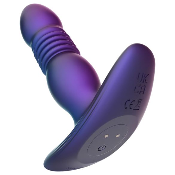 Hueman Supernova - analni vibrator s potiskom - silikon ljubičasti