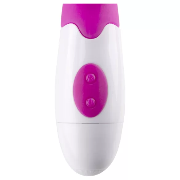 Easytoys - vibrator s klitoralnim nastavkom - punjivi - roza