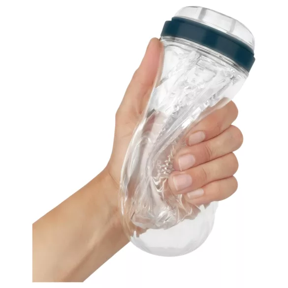 FPPR. - masturbator za muškarce - spiralni dizajn - prozirno