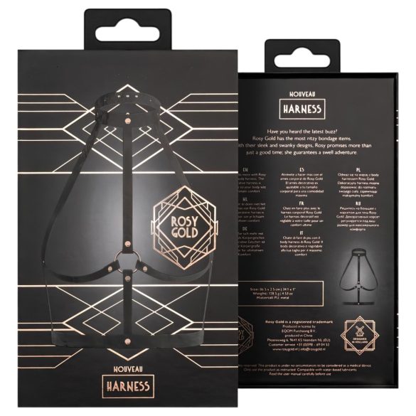 Rosy Gold - masažer za tijelo - crna/ružičasto-zlatna