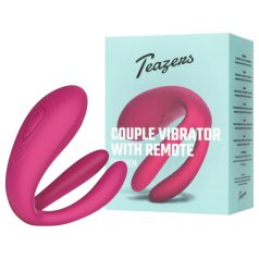 Teazers - vibrator za parove s 3 motora - silikon - roza