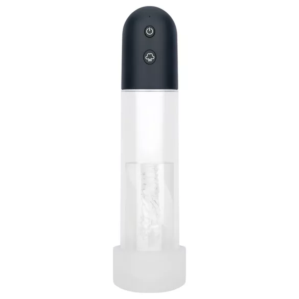 Boners - automatska penis pumpa masturbator (prozirno-crni)