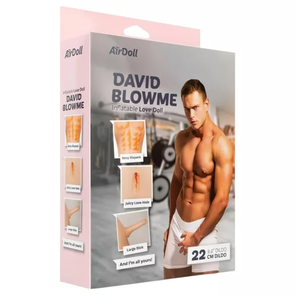 AirDoll David Blowme - napuhujući lutak muškarac - natur boja