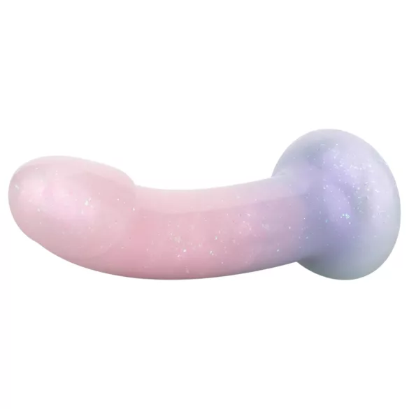 EasyToys Mermaid - dildo s šljokicama - 15 cm - roza