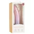 EasyToys - dildo sa šljokicama - 19 cm - roza
