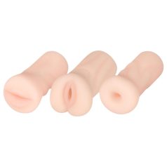 FWB - realistični masturbator set - prirodna boja