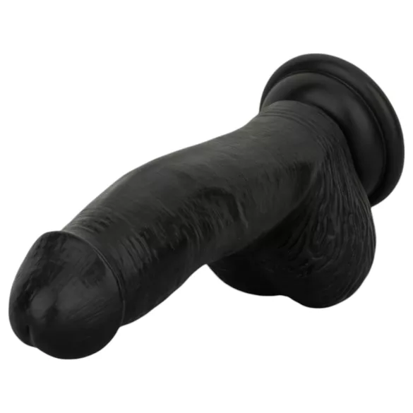 Easytoys - realistični dildo s testisima - 12 cm - crni