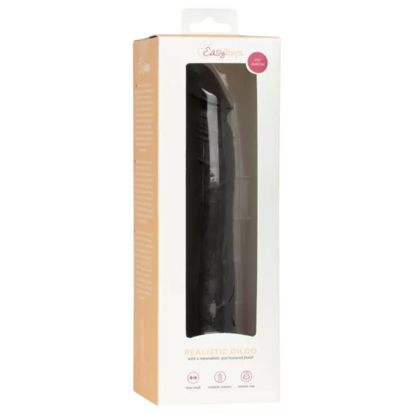 EasyToys - realistični dildo - 17,5 cm (crni)