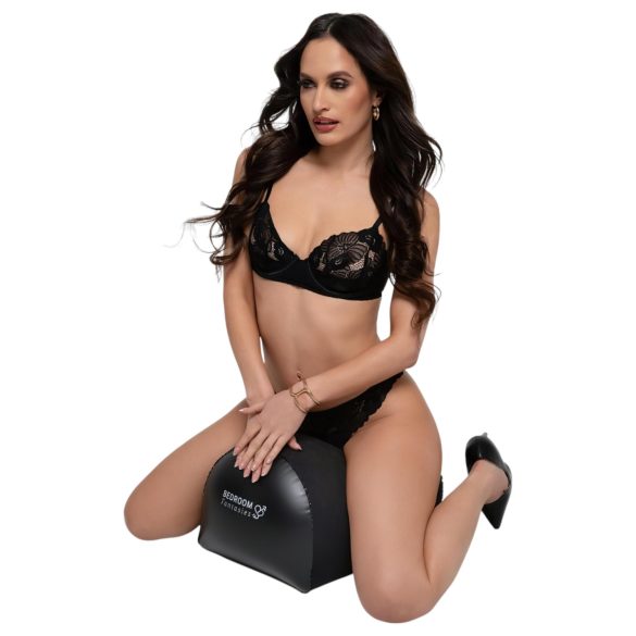 Bedroom Fantasies - napuhani seks jastuk s držačem za vibrator - crna