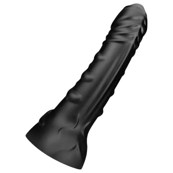BUTTR Black Hawk - realistični analni dildo - crni