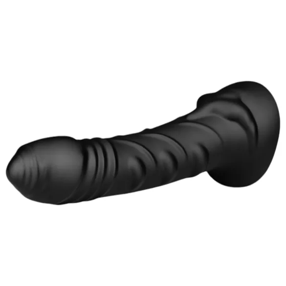 BUTTR Black Hawk - realistični analni dildo - crni