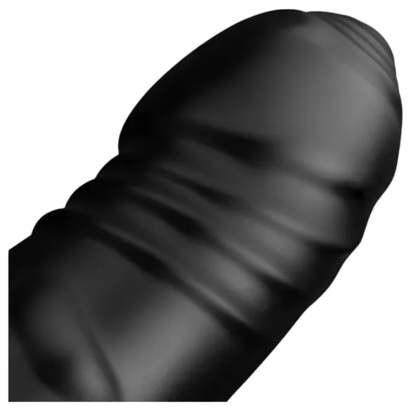 BUTTR Black Hawk - realistični analni dildo - crni