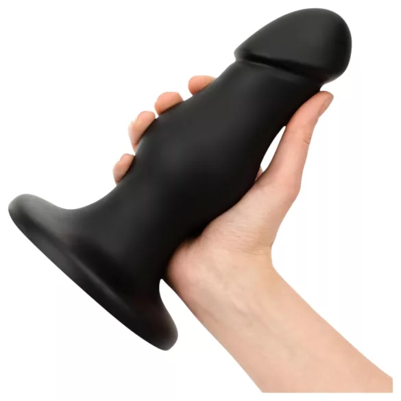 BUTTR FIM-92 - analni dildo s vakuumskom čašom - crni