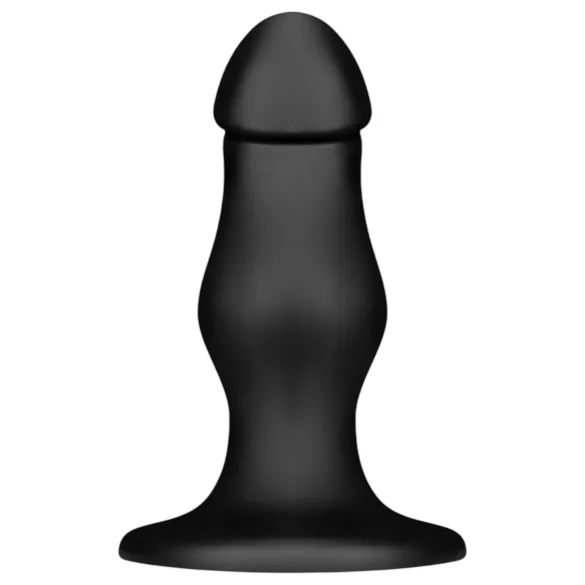 BUTTR FIM-92 - analni dildo s vakuumskom čašom - crni
