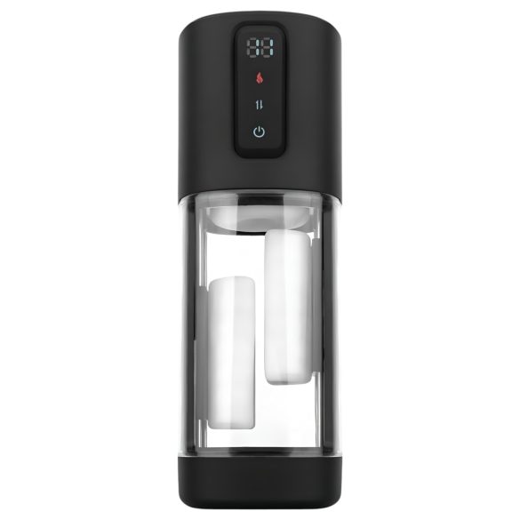 CRUIZR CX11 - muški masturbator s grijanjem i stezanjem - crni