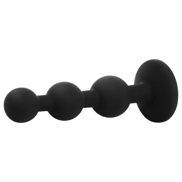 EasyToys - analni čep s kuglicama - crni