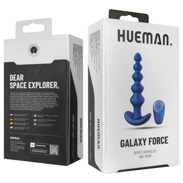 Hueman Galaxy Force - analni vibrator na daljinsko upravljanje (ljubičasti)