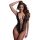 Christine - duboko dekoltirani mrežasti body - (crna) - XS-XL