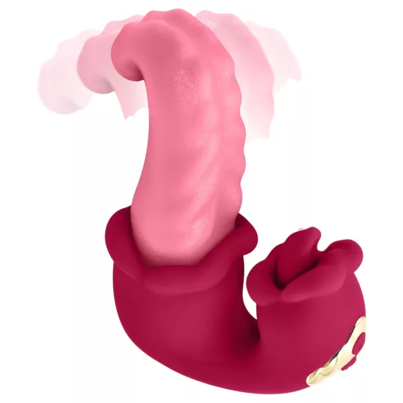 Teazers - vibrator s dvostrukim jezikom - ružičasti