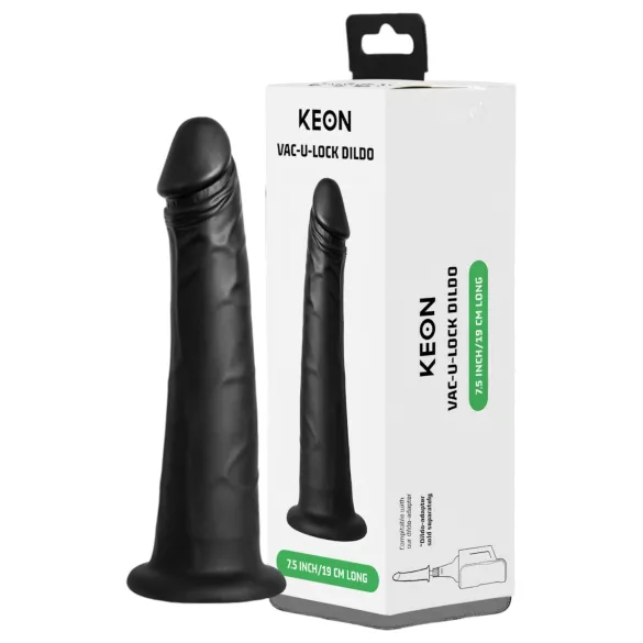 Kiiroo - realistični vakuumski dildo - 19 cm - crni
