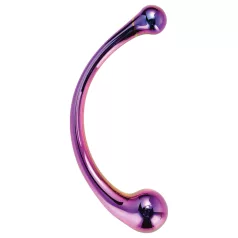 Dreamtoys - stakleni dildo za masažu - ljubičasti
