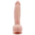 Mr. Dixx 7.6 - dildó s testisima i vakuumskom čašicom - natur - 19,5 cm