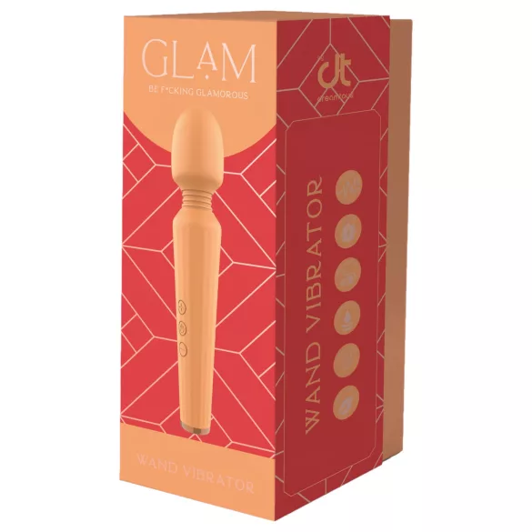 Glam - masažer vibrator na punjenje - narančasta