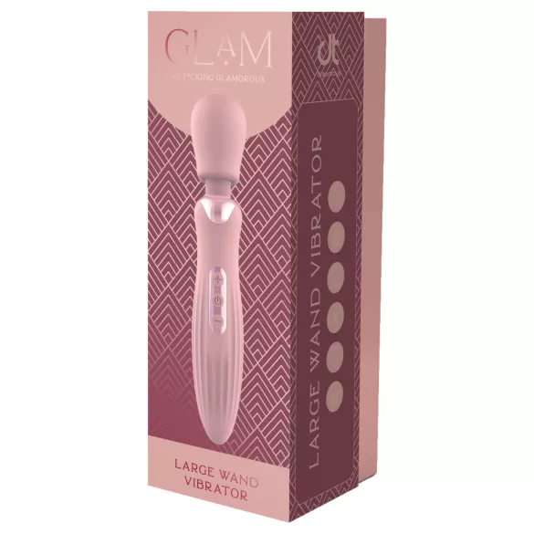 Glam - veliki wand vibrator (ružičasti)