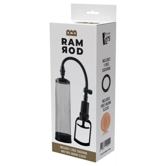 Dreamtoys - penis pumpa s brzootpuštajućim ventilom (prozirna)
