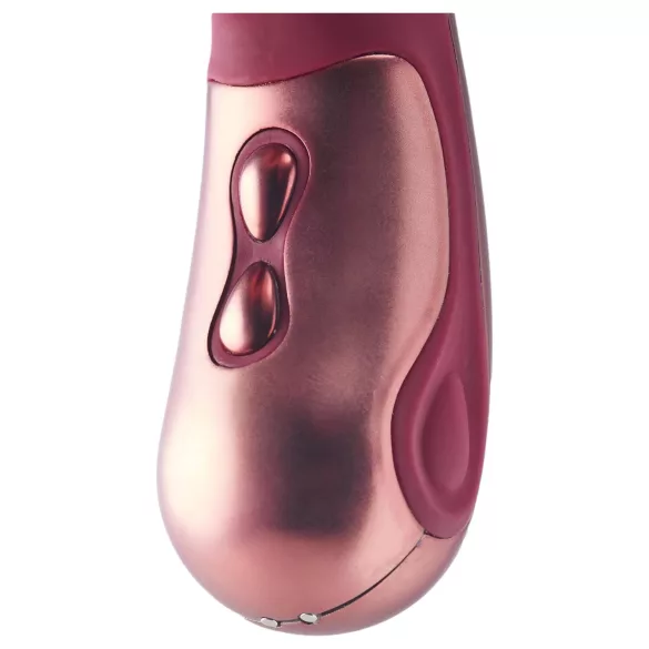 Dinky Jimmy K. Duo - vibrator s klitoralnim nastavkom na baterije - crveni