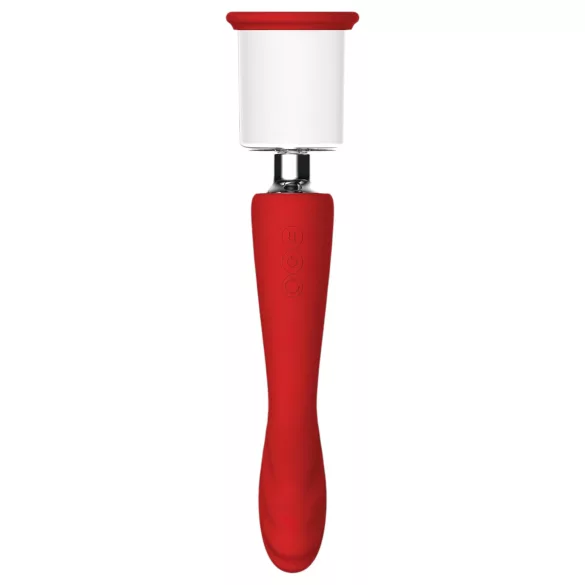 Red Revolution Georgia - G točka vibrator i pumpica za vaginu - silikon crvena