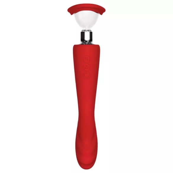 Red Revolution Georgia - G točka vibrator i pumpica za vaginu - silikon crvena