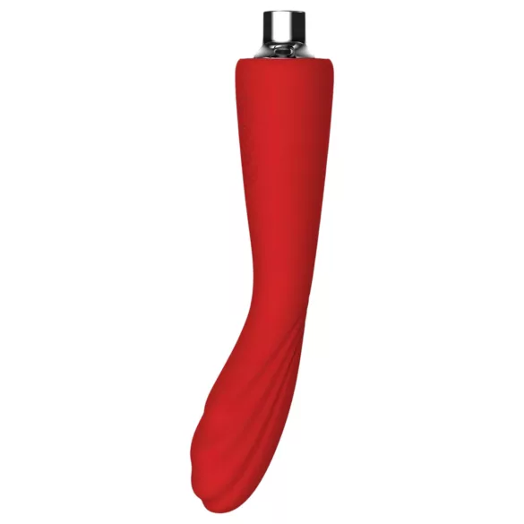 Red Revolution Georgia - G točka vibrator i pumpica za vaginu - silikon crvena