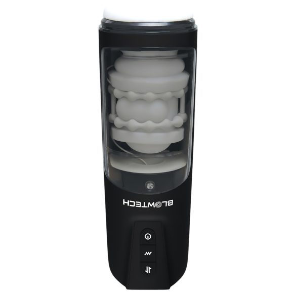 Dreamtoys Blowtech - vibrirajući, gore-dolje krećući masturbator (crni)
