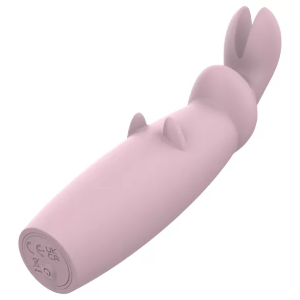 Nude Hazel - vibrator za klitoris s ušima - punjivi - ljubičasti