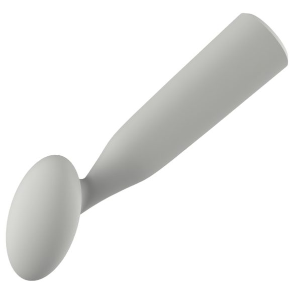 Nude Luna - mini wand vibrator na punjenje - siva