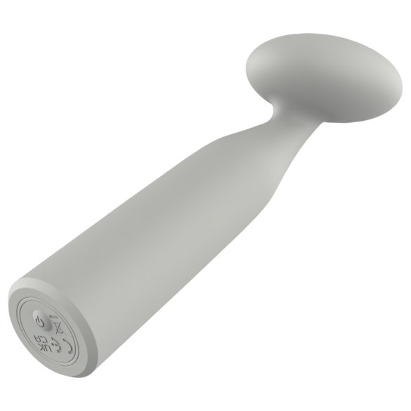 Nude Luna - mini wand vibrator na punjenje - siva