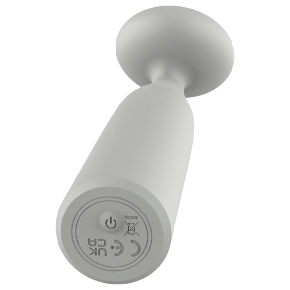 Nude Luna - mini wand vibrator na punjenje - siva