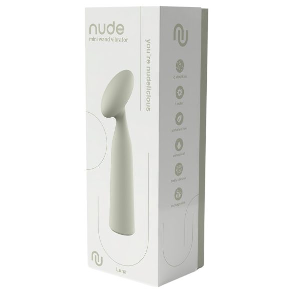 Nude Luna - mini wand vibrator na punjenje - siva