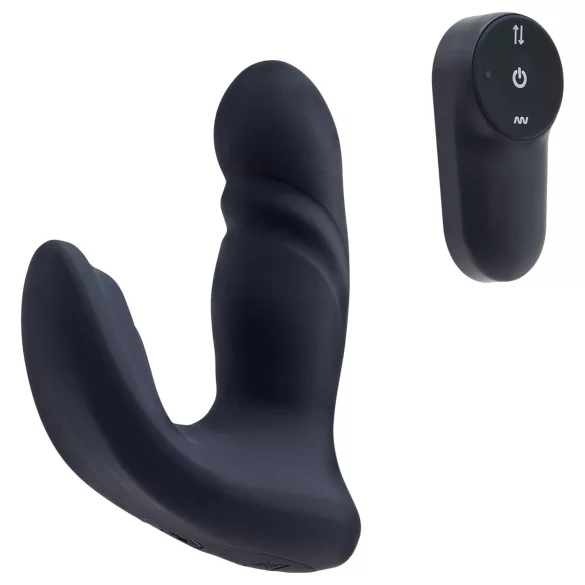 Dreamtoys Pulz - potisni analni vibrator s daljinskim upravljačem (plavi)