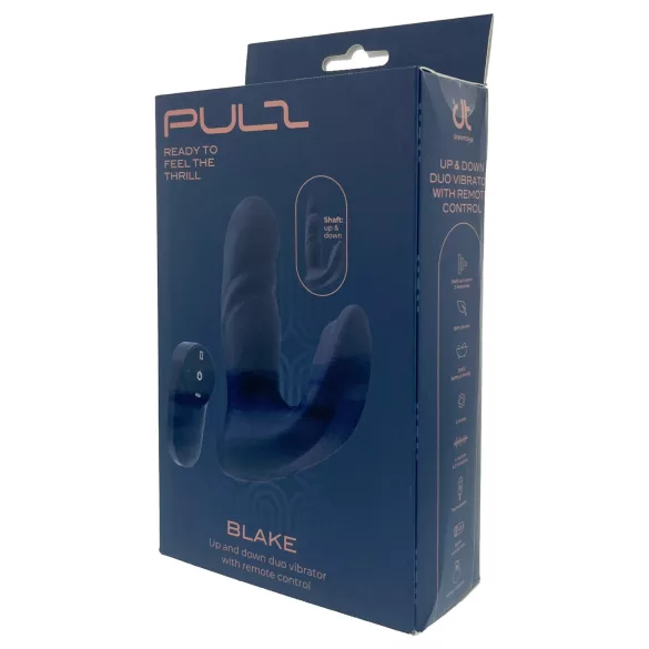 Dreamtoys Pulz - potisni analni vibrator s daljinskim upravljačem (plavi)