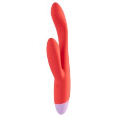 Dreamtoys - Vibrator za G-točku i klitoris - silikon crveni
